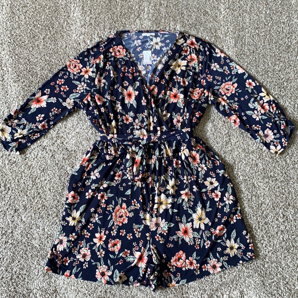 Maurice’s NWT Floral Summer Romper Size XL